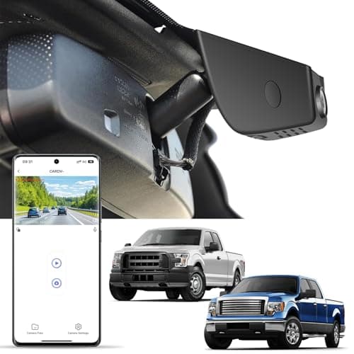 KuTaiTai 4K Dash Cam for Ford F150 2018-2025 F250/F350 Super Duty 2020-2025 XLT Lariat King Ranch Tremor Raptor Limited Platinum (Model A), WiFi&APP, Loop Recording, 24H Parking Monitor, 128GB Card