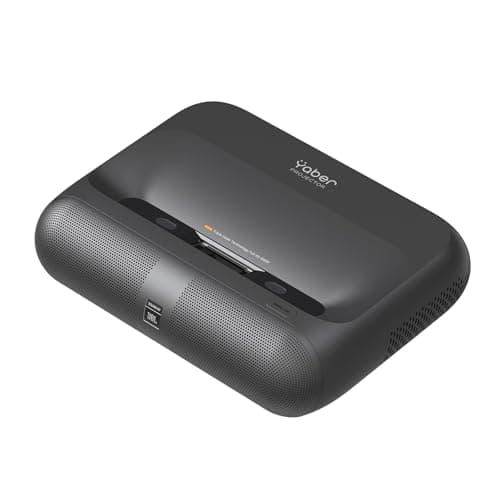 Yaber K300s Triple Laser Projector - Ultra Short Throw Smart Projector with WIFI and Bluetooth, Built_in Google TV & 30W JBL Speaker丨4K Support, Dolby Vision, 150% NTSC Color