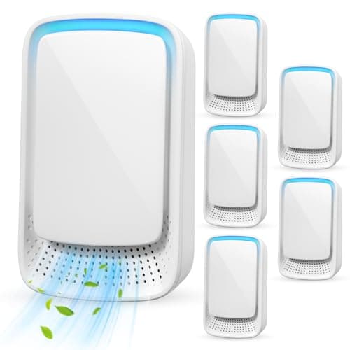 6Pack Air Purifier Plug In,Filterless Mobile Air Ionizer,Negative Air Ionizer for Home Use,Quiet Operation Air Freshener for Home,Kitchen,Office,Portable Mini Air Cleaner for Pets,Smoke Dust,Odor(6)