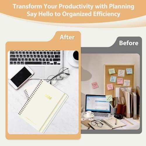 2026 Planner, Weekly and Monthly Calendar Planning Agenda, Jan - Dec 2026, Academic Planner Book, Desk Accessories and Office School Supplies - A5 (6.3'' x 8.5'') 6