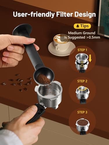 KEENSTAR 20Bar Espresso Machine with Rapid Cold Brew, Hot & Iced Coffee Machine, Espresso Maker with Milk Frother Steam Wand, Touch Screen with 40oz Water Tank for Latte, Cappuccino, Gift 8