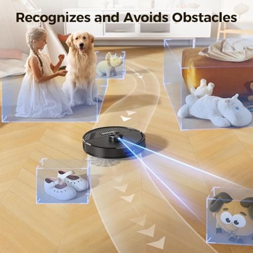 BPMIO Robot Vacuum and Mop Combo, 4500Pa Max Suction, LiDAR Navigation, Quick Mapping, 145 Mins Runtime, Custom Cleaning, Works with App & Alexa, Great for Pet Hair, Dust, Hard Floor, Carpet 8
