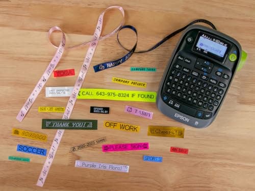 LABELWORKS Epson LW-PX300 Industrial Label Maker for Office – Compatible with Stickers, Magnets, and Shrink Tube, Portable Handheld Design, Label Maker and Tape Only 4