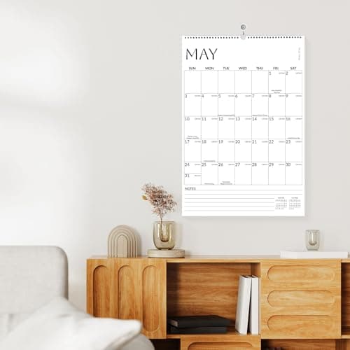 SUNEE Wall Calendar 2026 Large 22.75"x15.5", 21 Month from October 2025 to June 2027, Vertical Extra Large Monthly Calendar 2026 for Wall, White 6