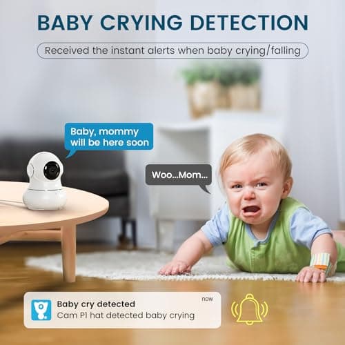 litokam Security Camera Indoor 2K, 360 Pan/Tilt Cameras for Home Security with Motion Detection, Baby Monitor for Pet/Dog with Night Vision, 2.4GHz WiFi Cam with Phone App & 2-Way Audio 5