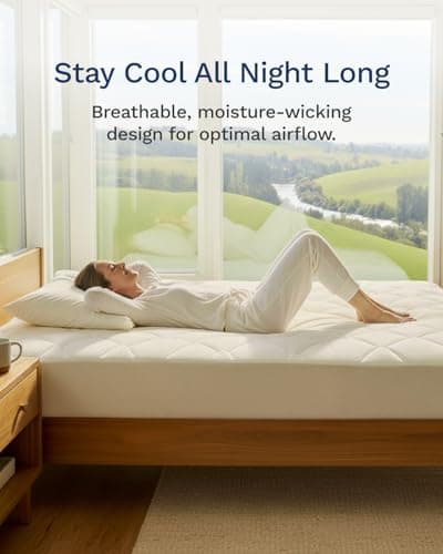 ViscoSoft Twin XL Fiberfill Pillow Top Mattress Topper Pad - Soft Overstuffed Premium Support - Extra Long Quilted Temperature Smart Viscose from Bamboo - Deep 18" Pocket for Secured Fit 7