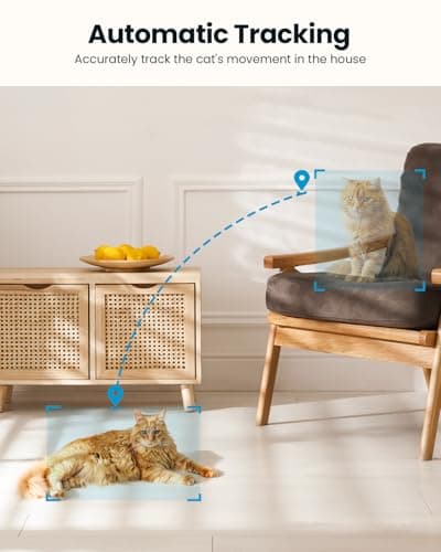 ieGeek Indoor Camera, 2K Cameras for Home Security, 5G Security Camera Indoor, 360° Pet/Dog/Baby Camera with Phone App, AI Tracking, 2-Way Audio, Night Vision, 24/7 SD Card Storage, Alexa 5