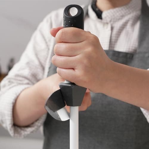 Sharpeak Total L.17.5-Inch/Rod L.12-Inch 3000-Grit Ceramic Sharpening Steel with Built-In Angle Guides and Anti-Breaking Cap, Sharpening Rod, Knife Steel, Ceramic Honing rod, Chaira Afilador Cuchillos 5