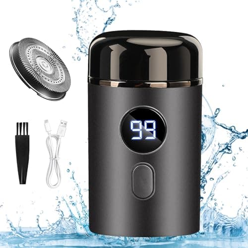 Unisex Mini Portable Electric Shaver, USB Rechargeable Waterproof Electric Razor, for Car, Travel, Home Use(Gray)