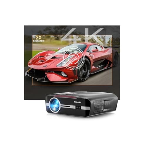 Daylight Projector 2300 ANSI Ultra HD 4K HDR10+ Daytime Smart Projector with Tof Autofocus Short Throw Home Theater Projector with Wifi Bluetooth Android TV LAN for Bright Room Gaming Outdoor Movie