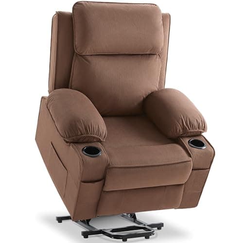 Susalt Lift Chair, Recliners on Clearance, Power Lift Recliner for Elderly/Post-Surgery Recovery, Electric Lift Reclining Chair with Cup Holder, 90°- 155°Adjustable Backrest Fabric Recliner