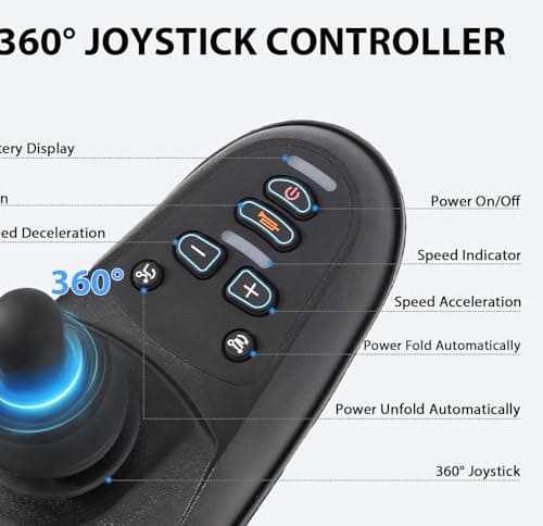 36+ Miles Automatic Folding Electric Wheelchair for Adults and Seniors,36Ah Foldable Motorized Wheelchair with 600W Motors, Lightweight Power Wheelchair for Travel and Daily Use (2025 New 7