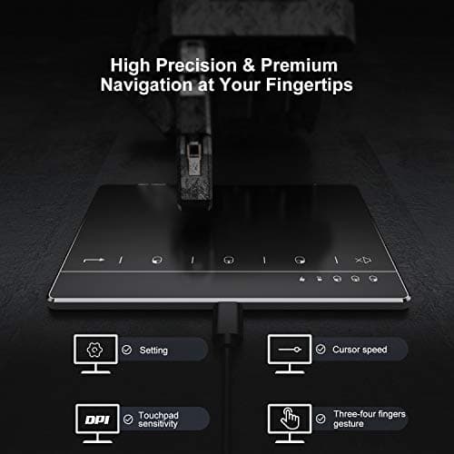 Seenda Touchpad Trackpad, External USB High Precision Trackpad with Multi-Touch Navigation Plug and Play for Windows 10 Windows 7 Desktop/Laptop/Notebook Computer 5