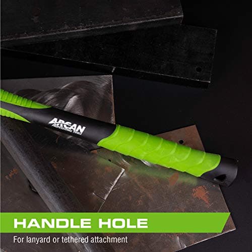 ARCAN TOOLS 500 GM/16 OZ Ball Peen Hammer 297MM 5G Fiberglass Handle with Rubber Grips and Drop Forged Heads (AH16BP) 5
