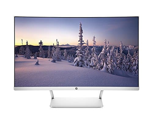 HP 27 Inch Full HD Curved Monitor 300 Nits, AMD FreeSync, VESA Mount, Adjustable Tilt, 5ms Response Time, LED Backlights, HDMI, DisplayPort for Laptop, Desktop, PC Display, Pike Silver (Renewed)