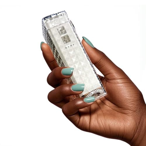 Liberex Portable Water Flosser Cordless - 40S Quick Dental Floss for Travel Vacations Commute Work Outdoor, Waterproof with Customizable Water Pressure (White)