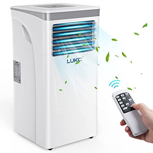 LUKO Portable Air Conditioner - 10000 BTU,Cooler, Dehumidifier, Fan for Rooms up to 450 sq ft, AC Unit Compact Room Air Conditioner for Indoor Room,Office,Bedroom,White