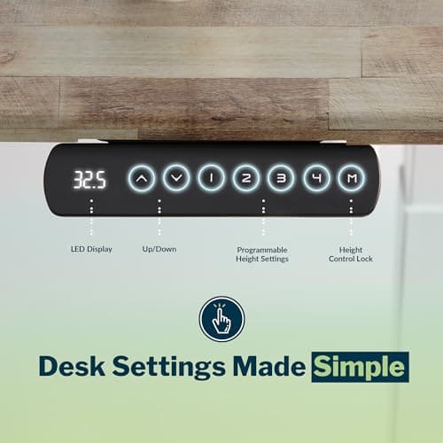 Vari ComfortEdge 80x60 L-Shape Electric Standing Desk – Height Adjustable Sit-Stand VariDesk for Corner Office with Reversible Left/Right Design + Reclaimed Wood/Slate Legs (Ships in 3 Boxes) 7