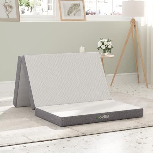 Novilla Folding Mattress Full,4 Inch High Density Foam Tri Fold
