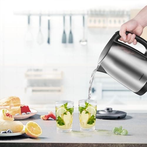 COMFEE' 1.7L Stainless Steel Electric Tea Kettle, BPA-Free Hot Water Kettle Electric with LED Light, Auto Shut-Off and Boil-Dry Protection, 1500W Fast Boil Electric Kettle 7