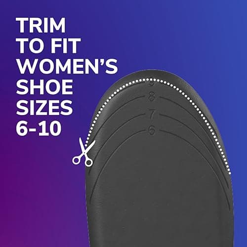 Dr. Scholl's® Love Your Sneakers Full Length Insoles, All-Day Comfort for Slip on & High Top Sneaker, Prevent Discomfort, Arch Support, Absorb Shock, Trim Insert to Fit Shoe, Women Size 6-10, 1 Pair 7