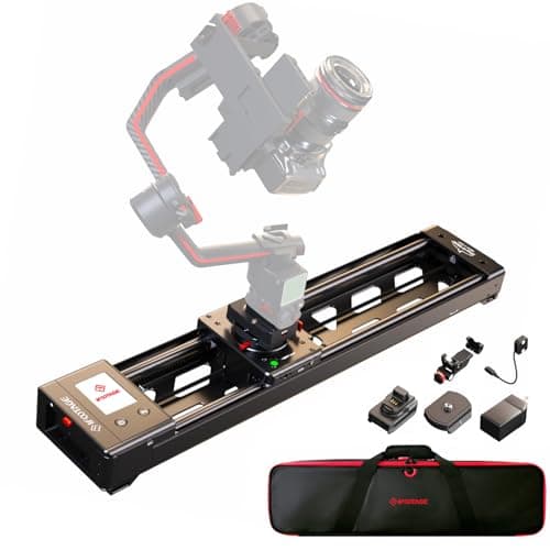 IFOOTAGE Camera Slider Shark Nano II 660, 26" Motorized Camera Slider Multi-Axis Electric Slider 360° Panoramic, 6 Modes for Phones/Cameras/DJI RS2/ RS3 Pro/ RS4/ RS4 Pro/ RS5 Gimbal, Payload 15.4lb