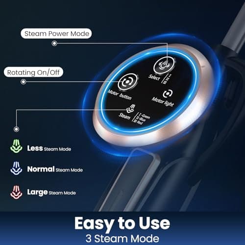 DEVOAC VM6 Scrubbing Steam Mop with Rotating Mop Pads, 10 in 1 Steam Mop, Lightweight Spin Mop & 3 Steam Modes for Hard Floor Laminate Marble Floors 5