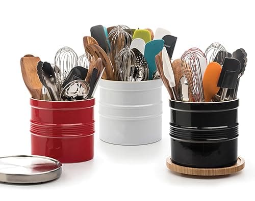 RSVP International Kitchen Tool Countertop/Cupboard Organizer, 7.5x7, BLACK 11