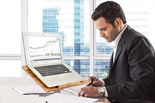 wishacc Ventilated Adjustable Laptop Stand, Compatible with MacBook/Air/Pro, Notebook, Dell, HP, Lenovo, Acer and More 8