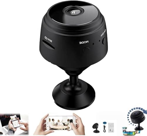 THQERAER Camtrix Security Camera, Camtrix Magnetic Mini Security Camera, Mini 1080p HD Wireless Magnetic Security Camera, Night Vision Motion Detection Security Cam Covert Cameras with App (1PCS)