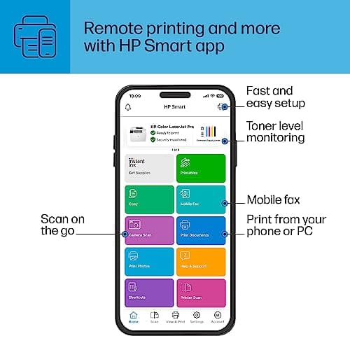 HP Color Laserjet Pro MFP M183fw Wireless Printer, Print, scan, Copy, fax, Mobile Printing, Security Essentials (7KW56A) 6