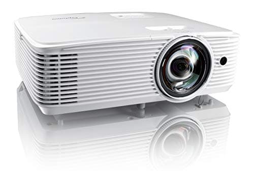 Optoma EH412ST Short Throw 1080P HDR Professional Projector | Super Bright 4000 Lumens | Business Presentations, Classrooms, or Meeting Rooms | 15,000 hour lamp life | Speaker Built In | Portable