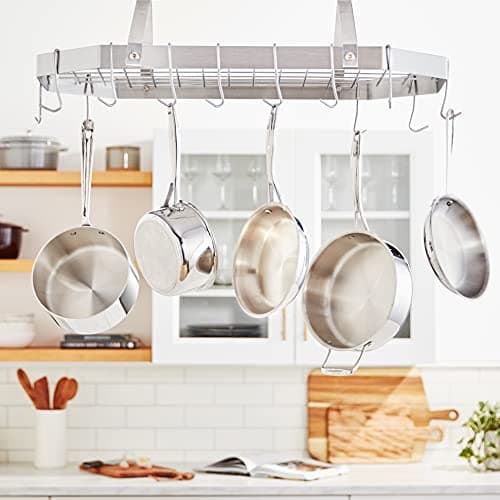 Cuisinart Octagonal Hanging Cookware Rack,Stainless steel 6