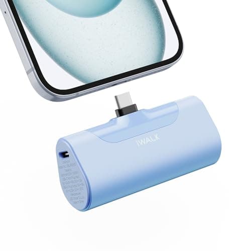 iWALK Portable Charger for iPhone 17/16/15 USB-C Small Power Bank 20W 4,500mAh Fast Charging Battery Pack Compatible with iPhone 15/16/17 Plus/17 Pro/17 Pro Max, Samsung Galaxy S25/S24/S23 Android
