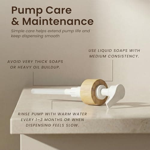 MaisoNovo Glass Dish Soap Dispenser for Kitchen Set of 2-16.9oz Clear Dish and Hand Soap Dispenser Set for Kitchen - Clear Glass Bottles x 2 with White Bamboo Pumps & Tray 11