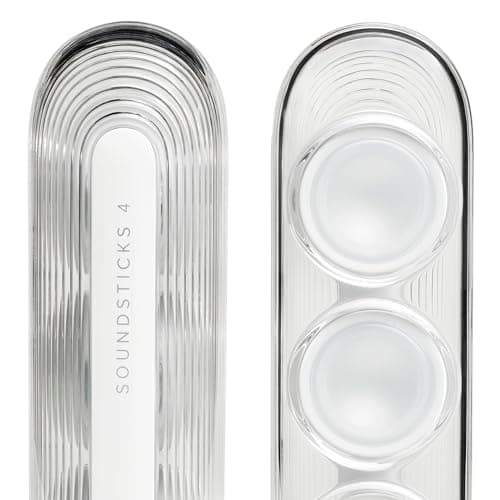 Harman Kardon HK SoundSticks 4-2.1 Bluetooth Speaker System with Deep Bass and Inspiring Industrial Design (White) 10