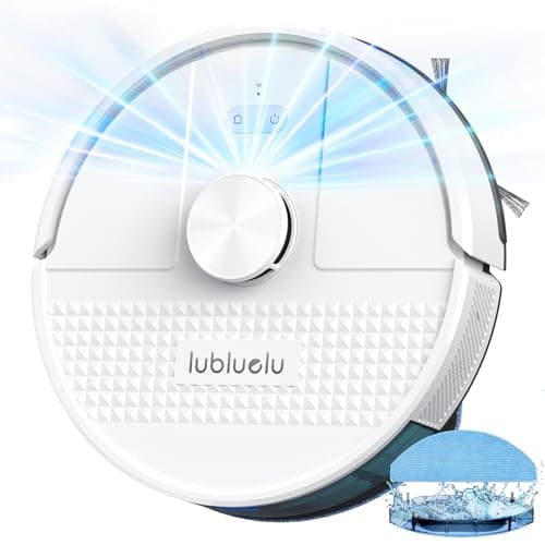 Lubluelu 3 in 1 Robot Vacuum and Mop Combo,4500Pa Robot Vacuum with Mapping,LiDAR Navigation,5 Maps,24 No-Go Zones, WiFi/App/Alexa,Self-Charging,Vacuum Robot for Pet Hair,Carpet,Hard Floor,SL68W