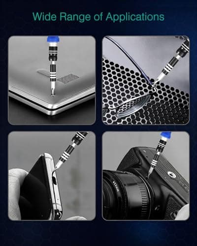 ORIA Precision Screwdriver Set, 61 in 1 Small Screwdriver Set with 57 Precision Bits, Portable Repair Tool Kit, Magnetic Screw Driver Kit with Extension Rod for Smartphone, PC, Watch,Toys, Blue 8