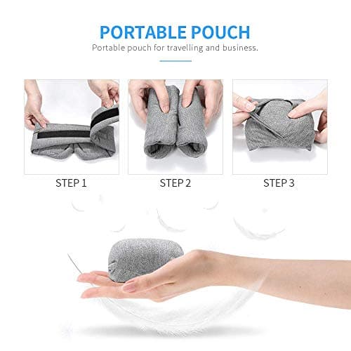 FRESHME Cotton Sleep Eye Mask for Men - Upgrade Design Blackout Side Sleeper Eyes Cover for Night Sleeping, Large Size Wide Soft Travel Airplane Blindfold with Adjustable Velcro Strap for Work Nap 5