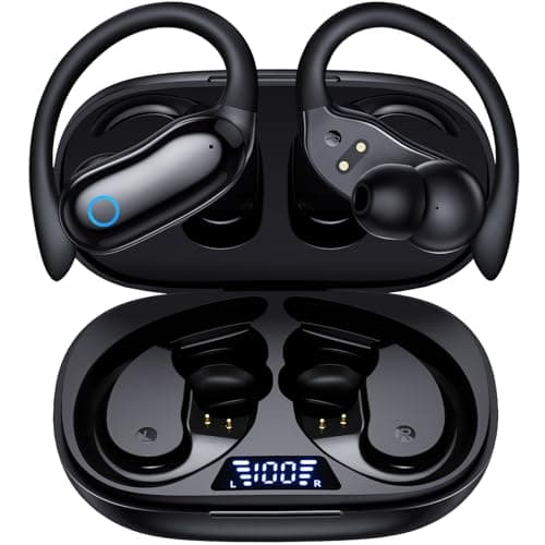 GNMN 2025 Bluetooth 5.4 Headphones Sport, 50Hrs HiFi Stereo Deep Bass Over-Ear Buds