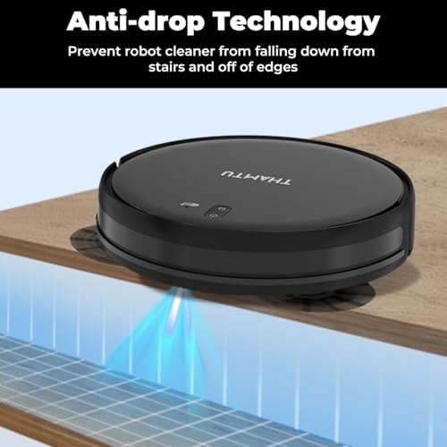 Thamtu Robot Vacuum Cleaner with Smart Navigation, Powerful Robotic Vacuum Cleaner and Mop for Pet Hair, APP Control, Carpet,Voice Control, Hard Floor, Auto-Recharge 5