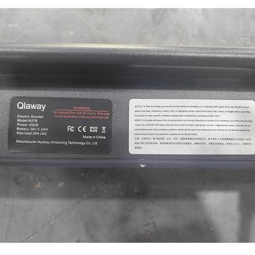 Qlaway 8.5" E Scooter for Adults 19 MPH 350W Motor 187.2WH Battery, Motorized Scooter Up to 15 Miles Range, Foldable, Bearing 265 LBS/APP Control 9