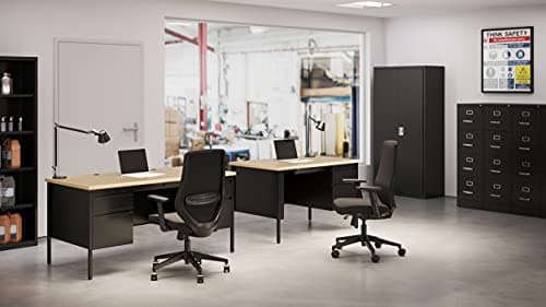 Office Dimensions Commercial 4 Drawer Letter Width Vertical File Cabinet, 25" Deep - Black 7