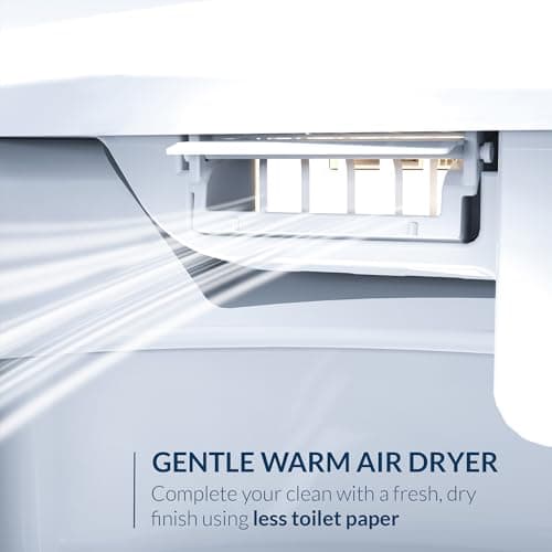 Bio Bidet USPA PRO Modern Bidet Seat, Warm Water, Heated Seat & Dryer, Remote Control, Elongated 8