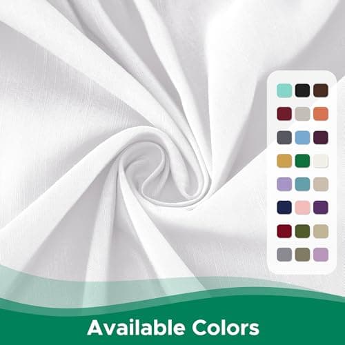 Biscaynebay Wrap Around Bed Skirts for Queen Beds 15" Drop, White Adjustable Elastic Dust Ruffles Easy Fit Wrinkle & Fade Resistant Silky Luxurious Fabric Machine Washable 6