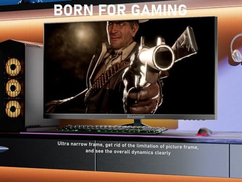 XGaming 27 Inch Curved Monitor 2K 165Hz 1500R, QHD 2560 x 1440p Gaming Computer Display, 16:9 HDMI, 1ms, FreeSync, 99% sRGB, Eye Care HDR PC Screen Built-in Speakers, VESA, Tilt Adjustable 7