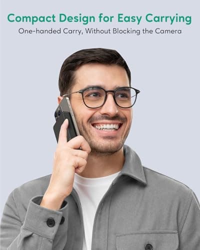 Zendure Magnetic Wireless Charger, Qi2 Certified 15W Fast MagSafe-Compatible, 10000mAh Portable Power Bank, Supermini Q for iPhone 16/15/14/13 Series 7