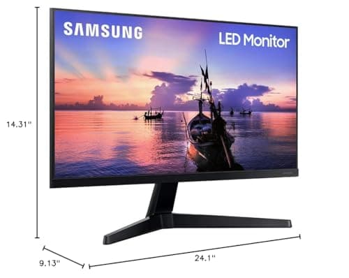 Samsung 27' T35F Series FHD 1080p Computer Monitor, 75Hz, IPS Panel, HDMI, VGA (D-Sub), AMD FreeSync, Wall Mountable, Game Mode, 3-Sided Border-Less, Eye Care, LF27T350FHNXZA 21