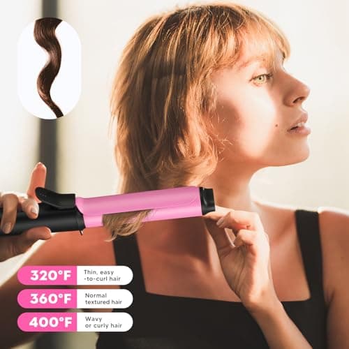 1 Inch Mini Curling Iron, Ceramic Travel Wand Curler for Short Hair with Dual Voltage, Portable Curling Iron with Glove, 3 Heat Settings, Auto Shut Off 6