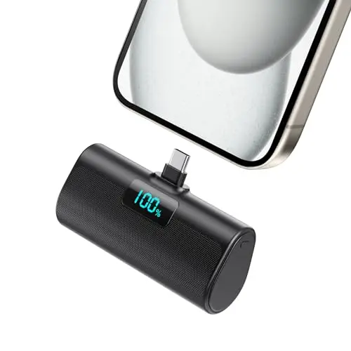 Mini Portable Charger for iPhone 17/16,Upgraded 5500mAh PD USB C Power Bank,Travel Essentials Pocket Phone Charger Battery Pack for iPhone 17/17 Pro Max/16/16 Pro/15 Series,Samsung Galaxy Android etc